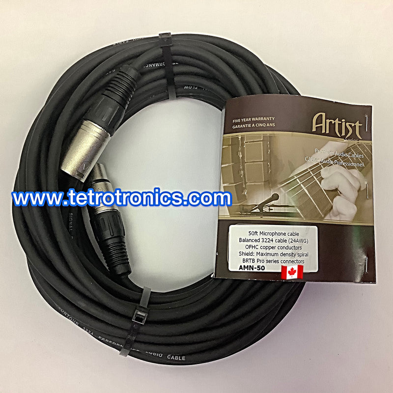 🇨🇦 Brtb Canada AMN 50 ft XLR Cable