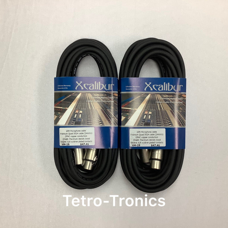 🇨🇦 Premium XLR 25ft x2 Pack