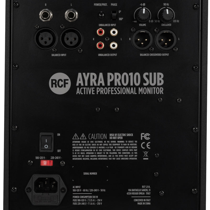 🇮🇹 RCF AYRA PRO 10 SUB Studio & Recording
