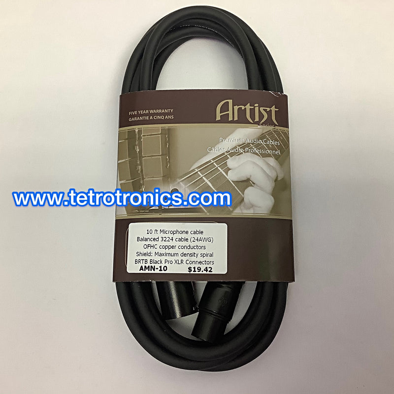 🇨🇦 BRTB Canada Artist AMN 10 Ft XLR Cables