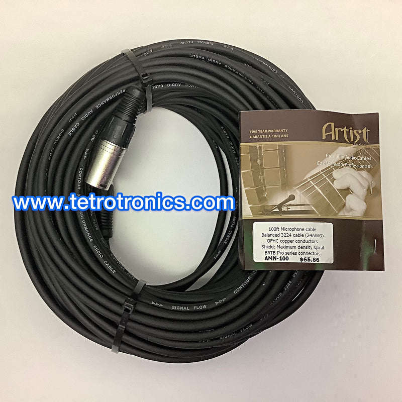 🇨🇦 BRTB Canada Artist 100 Ft XLR Cable