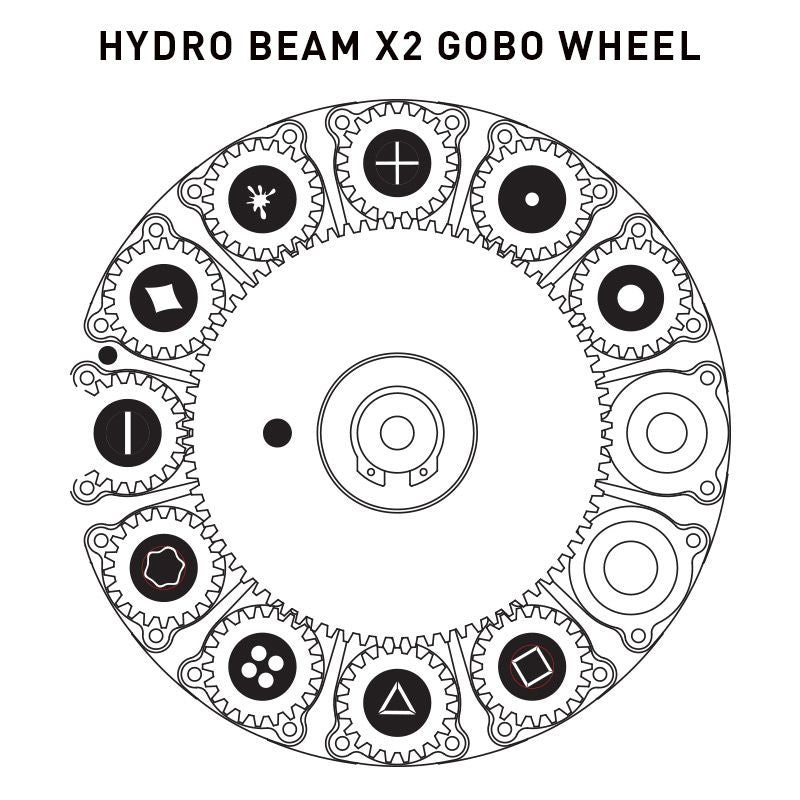 🇺🇸 ADJ HYDRO-BEAM-X2 Moving Yokes