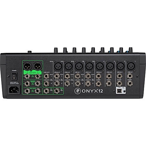 🇺🇸 Mackie Onyx 12 Premium Analog Mixer with Multi-Track USB recording.