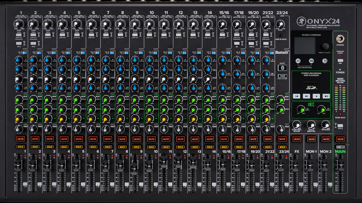 🇺🇸 Mackie Onyx 24 Premium Analog Mixer with Multi-Track USB